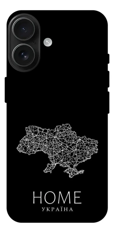 Чехол на Apple iPhone 17 (6.3") Ukraine black map фото 1 из 1