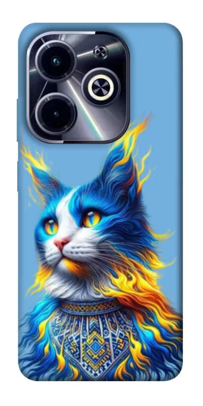 Чохол на Infinix Hot 40i Кіт патріот фото 1 з 1