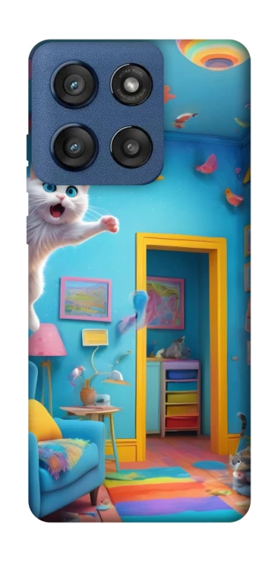 Чохол на Motorola Edge 60 Stylus crazy cat фото 1 з 1
