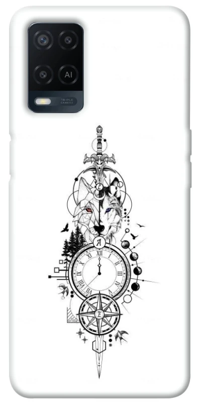 Чехол на Oppo A54 4G Tattoo ver.8 фото 1 из 1