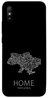 Чохол на Xiaomi Redmi 9A Ukraine black map фото 1 з 1