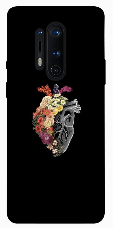 Чохол на OnePlus 8 Pro Heart with flowers фото 1 з 1