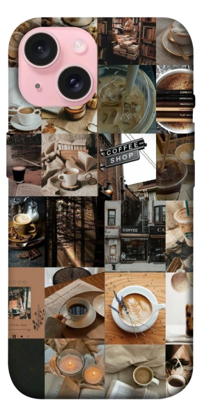 Чохол на Apple iPhone 15 (6.1") Coffee collage ver.3 фото 1 з 1