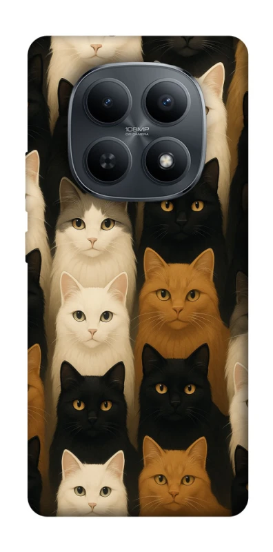 Чохол на Xiaomi Redmi Note 15 4G/5G (EU) Colorful Cat Collage фото 1 з 1