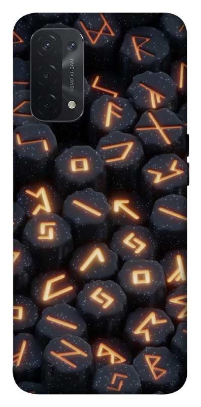 Чохол на Oppo A54 5G / A74 5G Вогняні руни фото 1 з 1