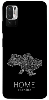 Чохол на Xiaomi Poco M3 Pro 4G / 5G Ukraine black map фото 1 з 1