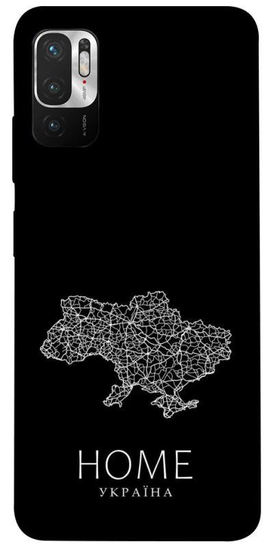 Чохол на Xiaomi Redmi Note 10 5G Ukraine black map фото 1 з 1