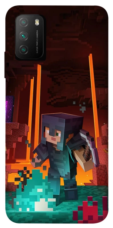Чехол на Xiaomi Poco M3 Minecraft game adventure фото 1 из 1