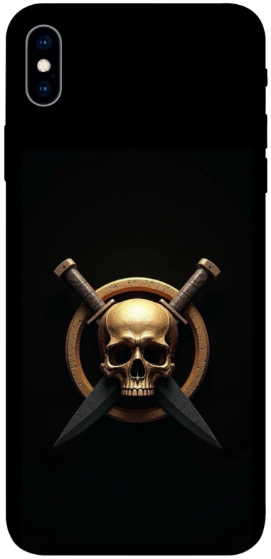 Чохол на Apple iPhone XS Max (6.5") Golden Skull фото 1 з 1