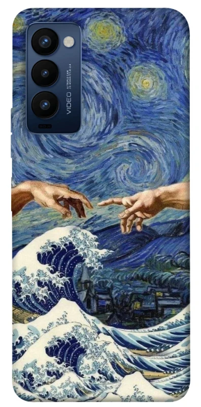 Чехол на TECNO Camon 18 Art collage ver.7 фото 1 из 1
