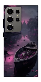 Чехол на Samsung Galaxy S24 Ultra Boat and flamingo фото 1 из 1