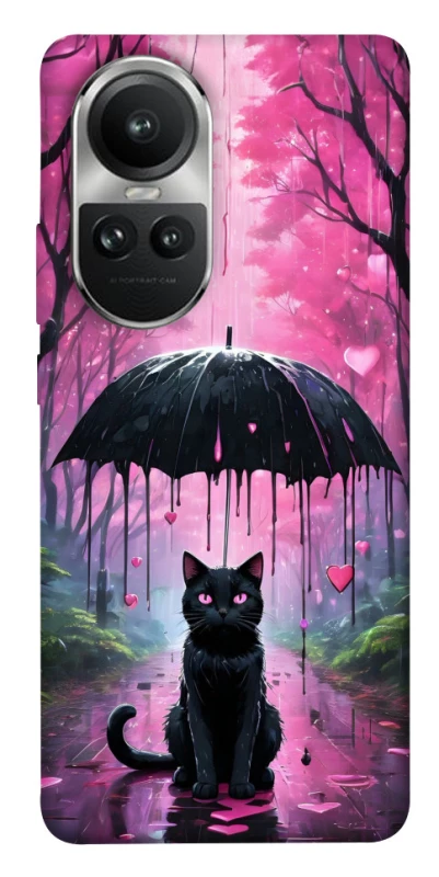 Чохол на Oppo Reno 10 Black cat фото 1 з 1