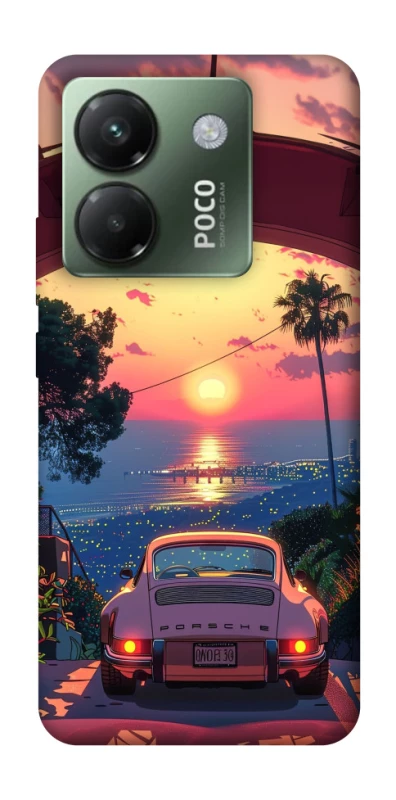 Чехол на Xiaomi Poco M7 pro 5G Porsche at sunset фото 1 из 1