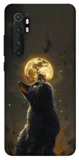 Чехол на Xiaomi Mi Note 10 Lite Кот под луной v2 фото 1 из 1