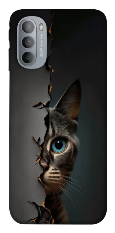 Чохол на Motorola Moto G31 Кіт-підглядач v2 фото 1 з 1