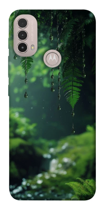 Чехол на Motorola Moto E40 rain forest фото 1 из 1