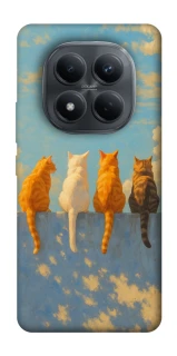 Чохол на Xiaomi Redmi Note 15 Pro 4G cats on wall фото 1 з 1