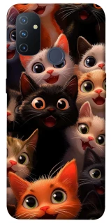 Чохол на OnePlus Nord N100 happy cats фото 1 з 1
