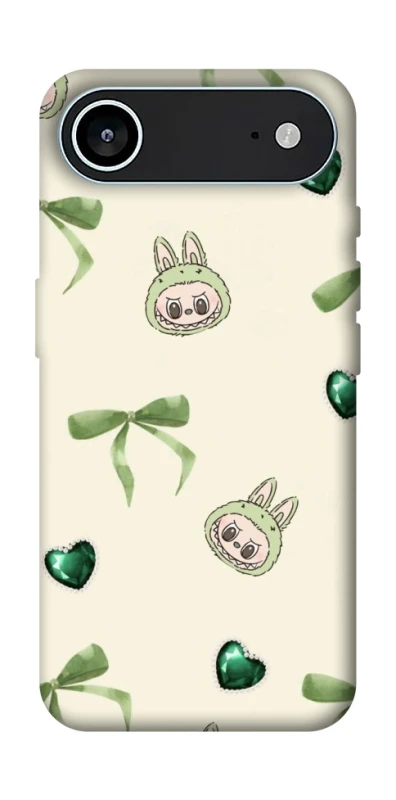 Чохол на Apple iPhone 17 Air (6.5") Labubu Green Heart фото 1 з 1