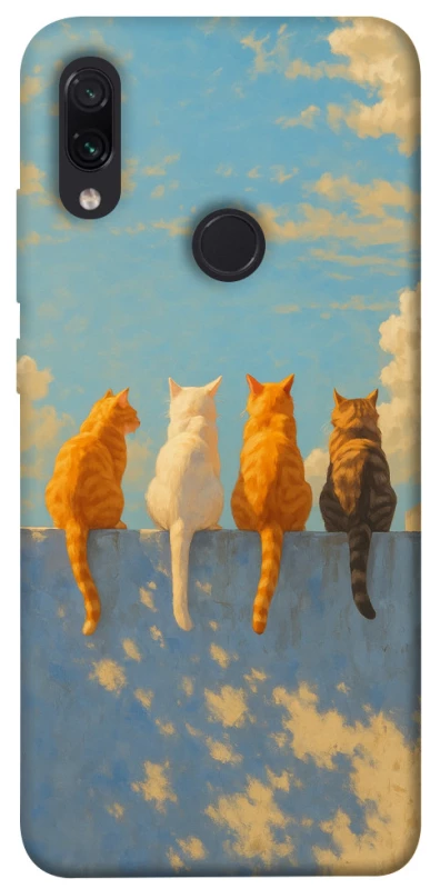 Чехол на Xiaomi Redmi Note 7 / Note 7 Pro / Note 7s cats on wall фото 1 из 1