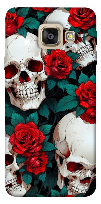 Чехол на Samsung A520 Galaxy A5 (2017) skull and rose фото 1 из 1