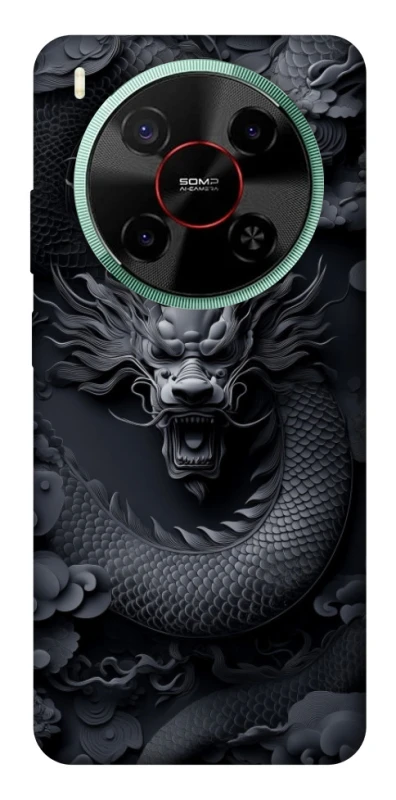 Чохол на ZTE Nubia V70 Max black dragon фото 1 з 1