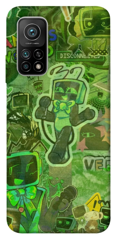 Чохол на Xiaomi Mi 10T Dandysworld tv green theme фото 1 з 1