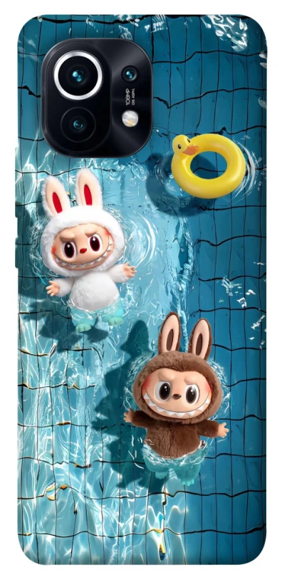Чохол на Xiaomi Mi 11 Labubu in the pool фото 1 з 1