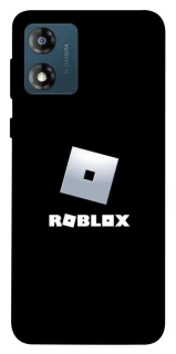 Чехол на Motorola Moto E13 Roblox logo black фото 1 из 1