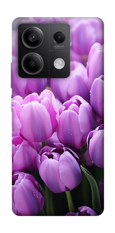 Чехол на Xiaomi Redmi Note 13 5G Фиолетовые тюльпаны фото 1 из 1