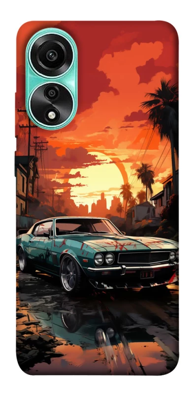 Чехол на Oppo A78 4G Car at sunset фото 1 из 1