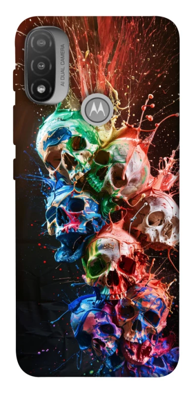Чехол на Motorola Moto E20 Skulls фото 1 из 1