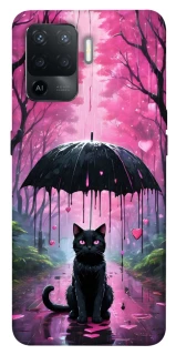 Чохол на Oppo Reno 5 Lite Black cat фото 1 з 1