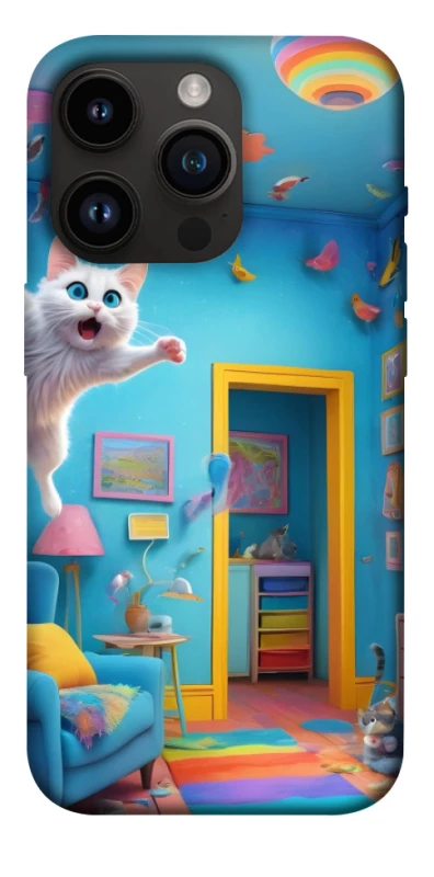 Чохол на Apple iPhone 14 Pro (6.1") crazy cat фото 1 з 1