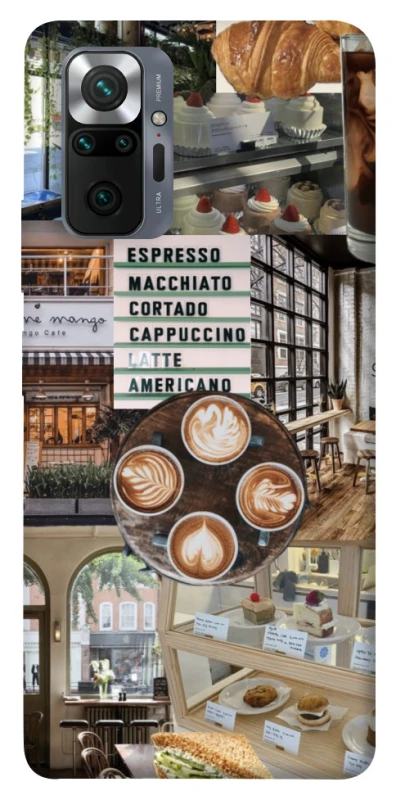Чехол на Xiaomi Redmi Note 10 Pro Coffee collage ver.5 фото 1 из 1