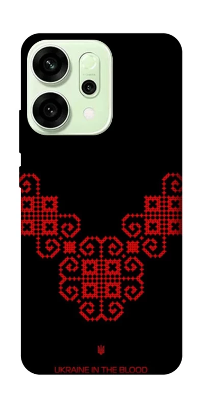 Чохол на Oppo Reno 14 Чорно-червона вишиванка фото 1 з 1