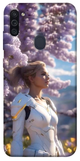 Чехол на Samsung Galaxy M11 Cyber space girl ver.1 фото 1 из 1