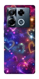 Чохол на Infinix Note 40 Pro 4G Drawn hearts фото 1 з 1