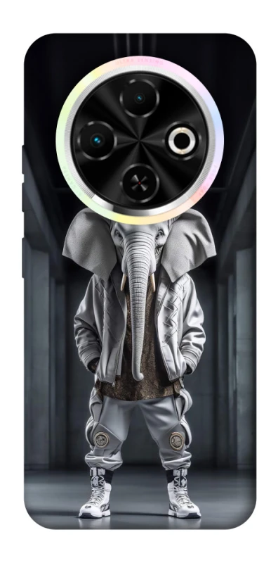 Чехол на TECNO Spark 30C Слон v2 фото 1 из 1