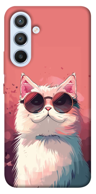Чехол на Samsung Galaxy A54 5G Сat with glasses фото 1 из 1