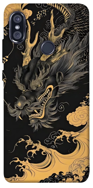 Чохол на Xiaomi Redmi Note 5 Pro / Note 5 (AI Dual Camera) gold dragon фото 1 з 1