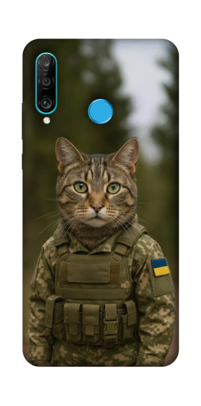 Чохол на Huawei P30 lite Кіт захисник фото 1 з 1
