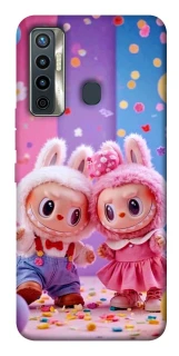 Чехол на TECNO Camon 17 Labubu twins ver.3 фото 1 из 1