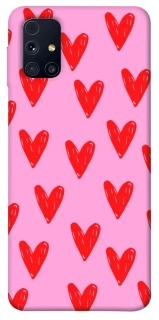 Чехол на Samsung Galaxy M31s Red hearts 2 фото 1 из 1
