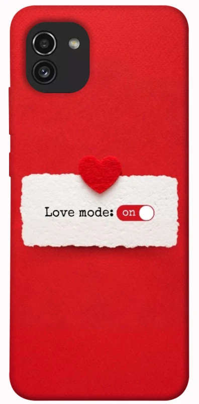 Чохол на Samsung Galaxy A03 Love Mode ON фото 1 з 1