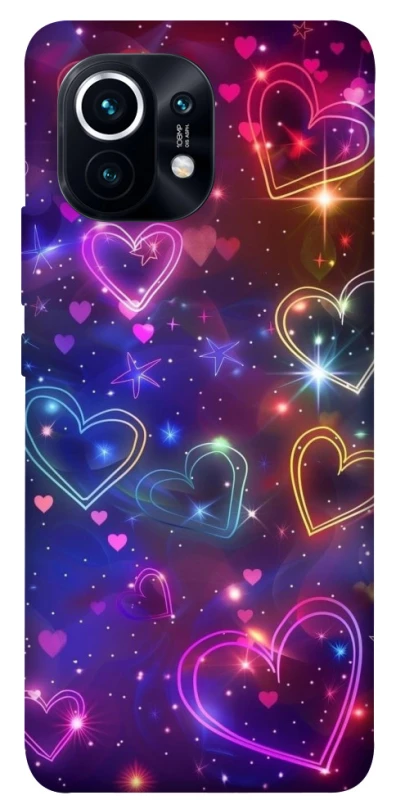Чохол на Xiaomi Mi 11 Drawn hearts фото 1 з 1