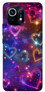 Чохол на Xiaomi Mi 11 Drawn hearts фото 1 з 1