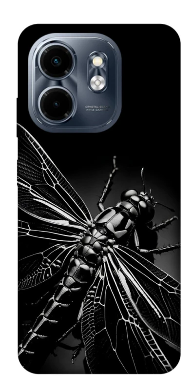 Чохол на Infinix Smart 9 4G / Hot 50i Black dragonfly фото 1 з 1