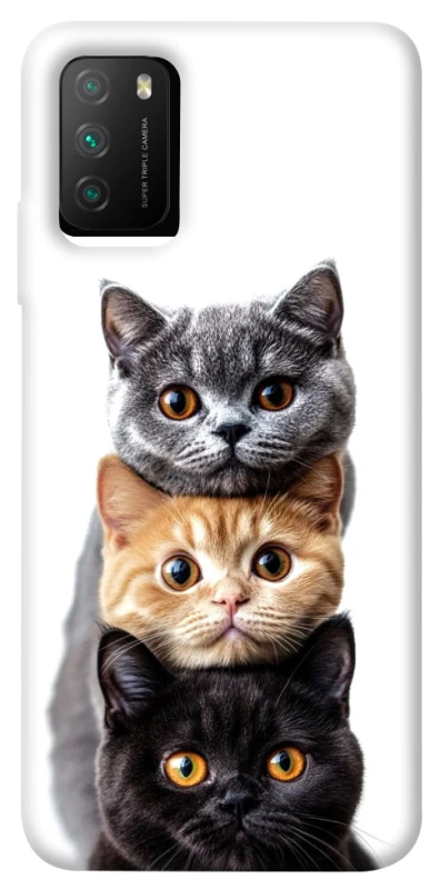 Чохол на Xiaomi Poco M3 Гарні котики фото 1 з 1