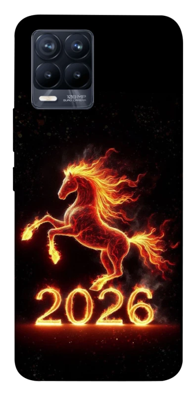 Чохол на Realme 8 Red Fire Horse ver.1 фото 1 з 1